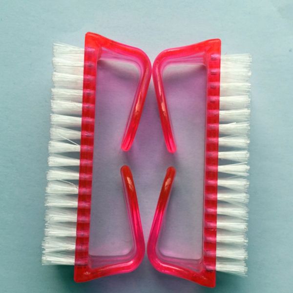 

big pink nail art dust brush clean manicure pedicure tool nails brushes, Yellow