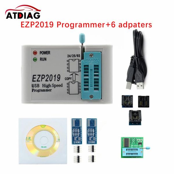 

code readers & scan tools ezp 2021 ezp2021 high-speed usb spi programmer+7dapters support 24 25 93 eeprom flash bios chip