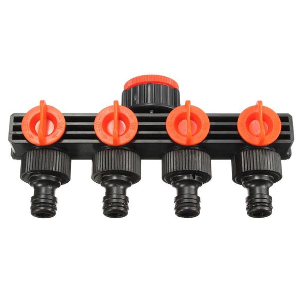 

watering equipments garden sprinkler lawn irrigation drip 1/2 4-way hose splitter water connector distributor for tube faucet