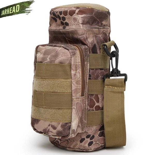 

stuff sacks outdoor tactical military nylon water bottle bag molle kettle waist pouch hunting hiking