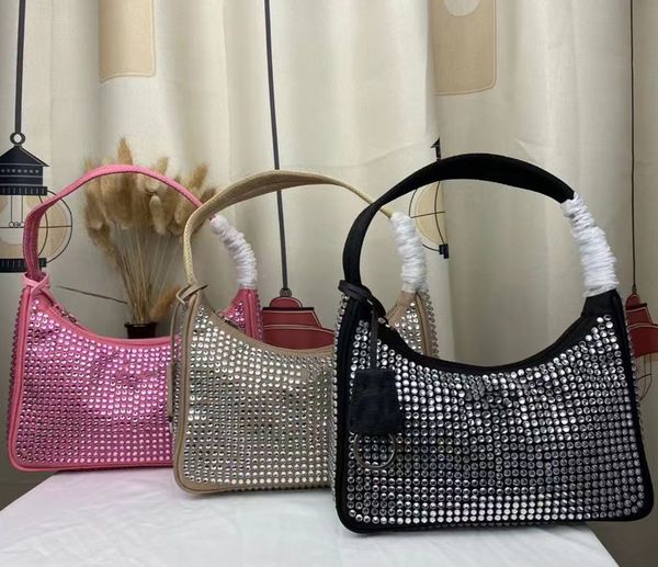 

2021 womens shoulder bags handbags luxurys designer nylon purse with diamond desgin 2000 designers totes womens