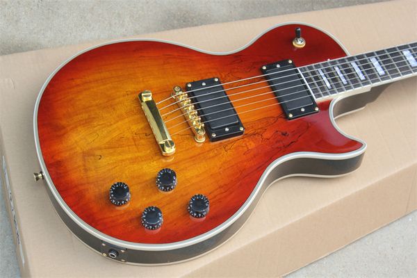 

guitar chinese factory product mahogany body maple chrome hardware