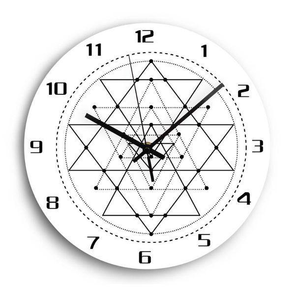 

wall clocks brief living room decorative clock modern design mute white acrylic digital on the metal needle home decor