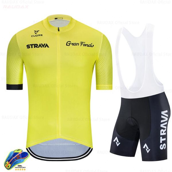 

racing sets 2021 pro team strava summer ropa de ciclismo hombre short sleeve bike uniform mtb cycling jersey set full clothing cykle, Black;blue