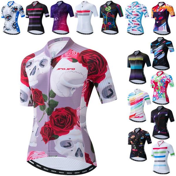 

racing jackets weimostar pro team cycling jersey women clothing summer mountain bike road bicycle shirt ropa, Black;red