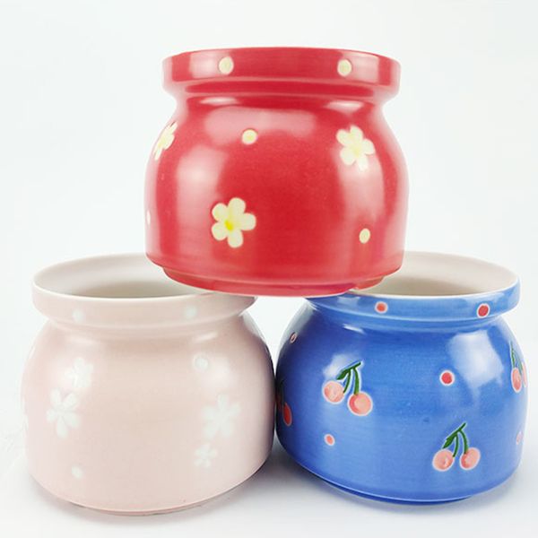 

pots ceramic flowerpot tray simple and creative personalized home