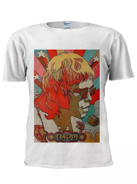 

elton john inspired movie music t shirt men women trendy tshirt m373, White;black