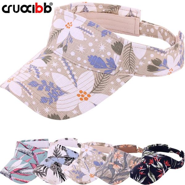 

stingy brim hats cruoxibb hawaiian floral print sun visor sports outdoor baseball cap for women summer beach hat girls empty tennis, Blue;gray