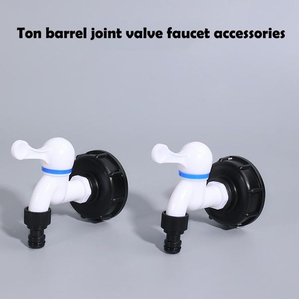 

watering equipments durable pvc tank tap adapter coarse thread to 1/2'' 3/4'' water connector replacement valve fitting