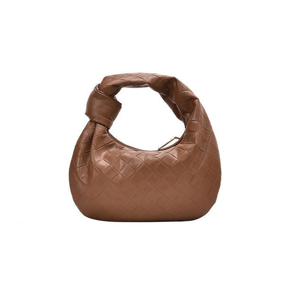 

shoulder bags 2021 arrivals women's pu leather handbag solid color checkered pattern zipper design fashion style armpit bag