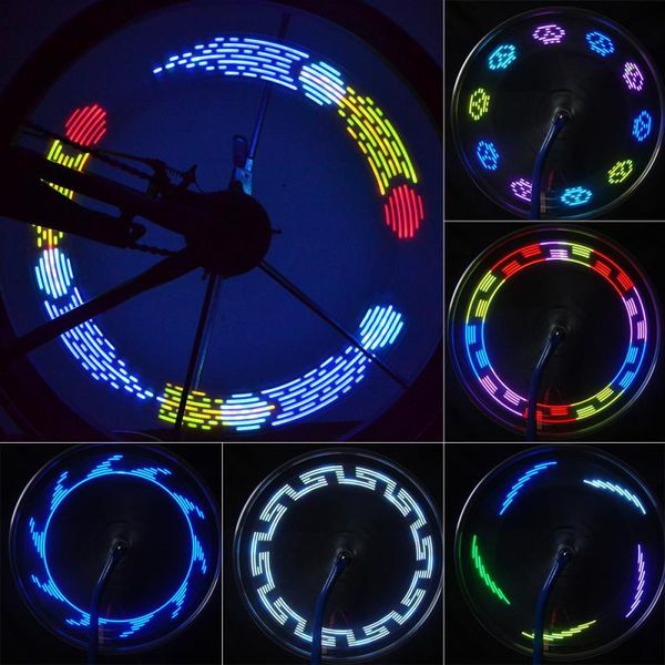 

spokes lights wheel bike light bicycle color changing programmable spoke lamp accessorie