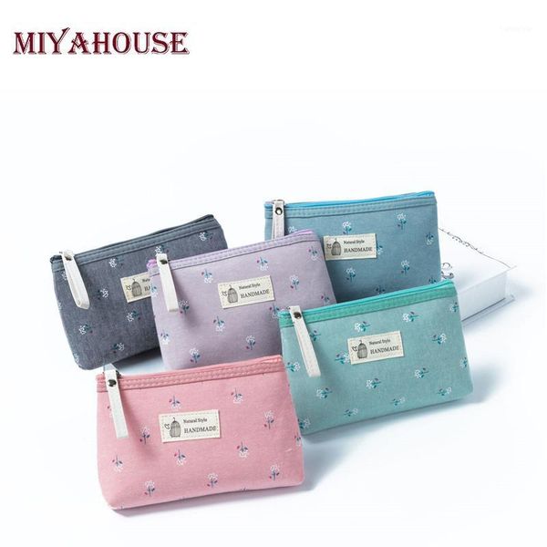 

miyahouse 2021 floral printing cosmetic bag women zipper fashion makeup bags travel organizer necessary beauty case toiletry bag1