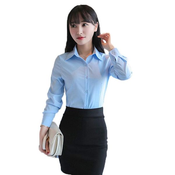 

women's blouses & shirts womens cotton and casual long sleeve ladies pink/white blusas plus size s-5xl blusa feminina