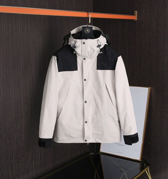 

2021 autumn winter jacket men's women's warm stitching hip-hop high-street windbreaker classic jackets windproof down coat casual, Black;brown