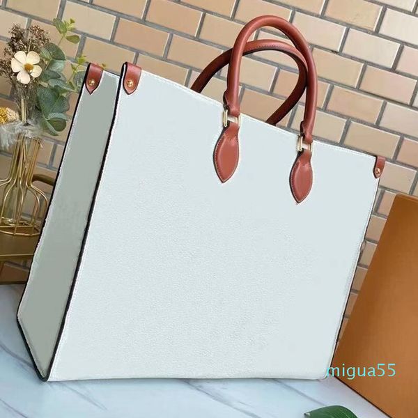 

designer ladies crossbody bag vintage handbag plain classic letter cowhide double handle delicate tote bags women fashion