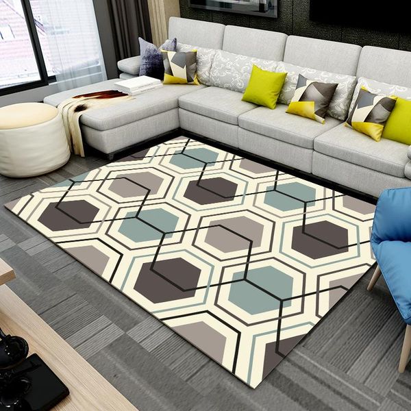 

absorbent anti-skid shaggy carpet simple modern nordic rugs and carpets living room bedroom bedside rectangular coffee table rug