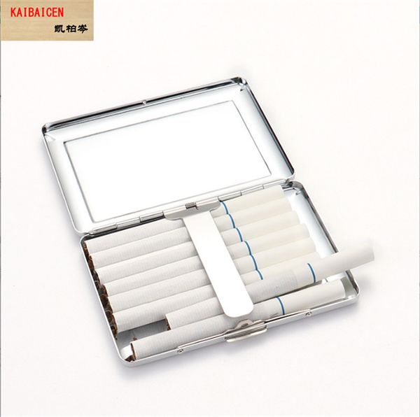 Пустые сублимационные креативные личности Cigaret Case Slim Lady Metal Cigarette Box аксессуары подарок сигареты держатель