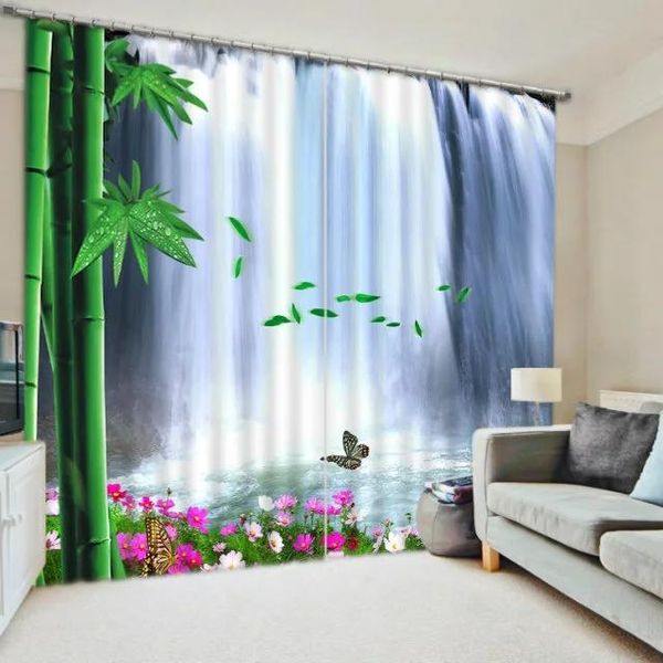 

curtain & drapes chinese bamboo print modern luxury 3d curtains for bedding room living el office home decorative drape cortinas