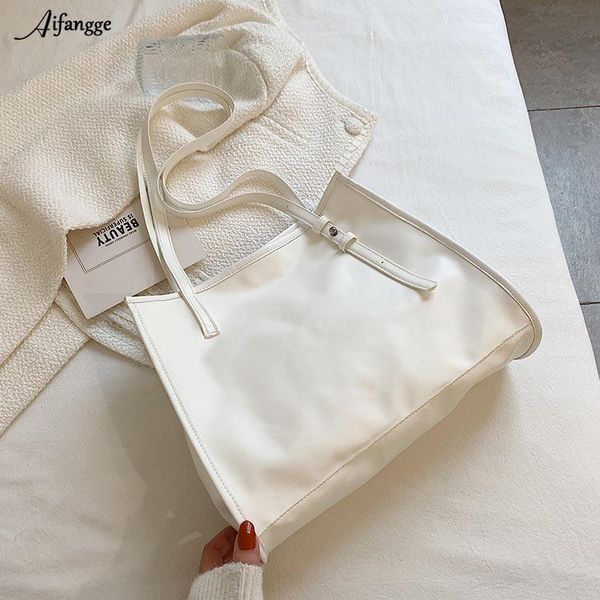 

evening bags aifengge pu vintage shoulder bag women delicate casual minimalist chain handbag stylish solid colored high capacity tote