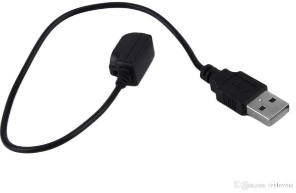 Cavi di ricarica USB di ricambio per auricolare Bluetooth Caricabatterie per auricolari USB Linea dati nero 27 cm