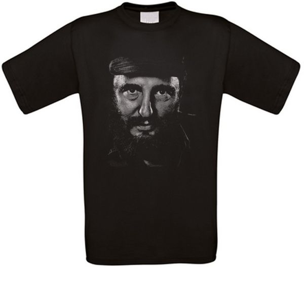 

fidel castro cuba cuba socialismo t-shirt, White;black