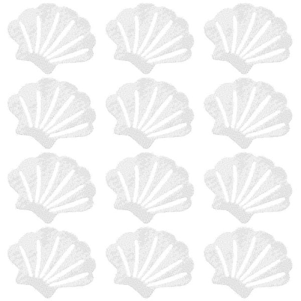 

bath mats athy 12pcs bathroom anti-slip stickers sea shell shape bathing safety floor decals nonslip