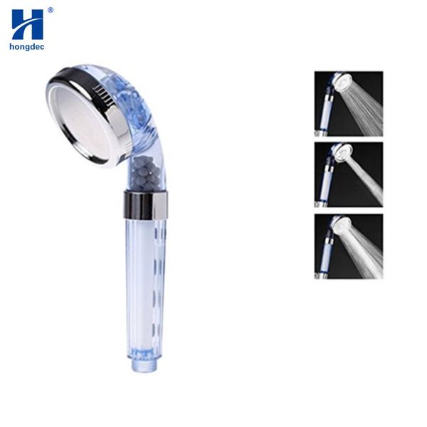 

bathroom shower heads hongdec spa 3 function high pressure pp cotton ion water filter hand held head
