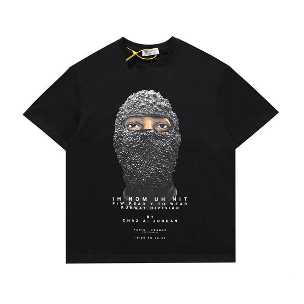 

famous designer men's tee short-sleeved t-shirt stranger things high street pearl mask people print summer black and white s-xl size, White;black