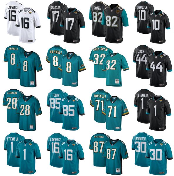 

2021 american football jerseys jacksonville jaguars jersey trevor 16 lawrence d.j. 17 chark fred 28 taylor jimmy 82 smith keenan 87 mccardel, Black;red