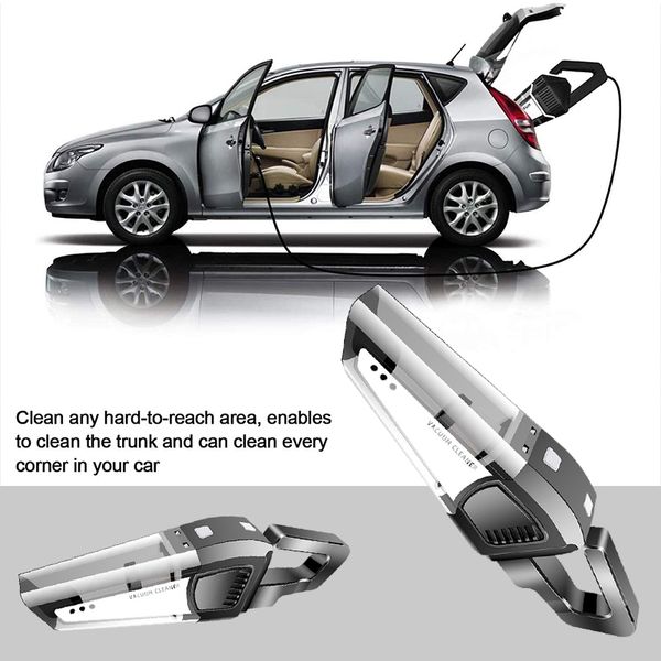 

vacuum cleaner 120w 4500pa high suction for low noise handheld auto portable wet and dry for car home computer cleaning