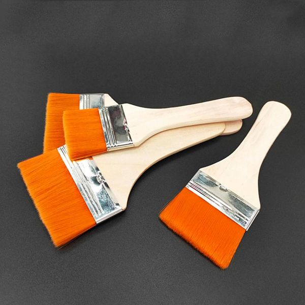 

tools & accessories wooden handle paint brush hardware tool for bbq grill multifunction cooking different size nylon oil barbecue