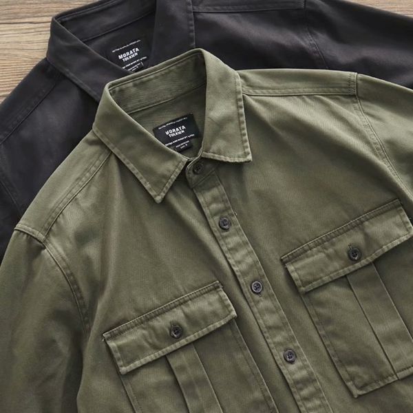 

men's work new military cotton long sved cloth, american shirts, 2021, White;black