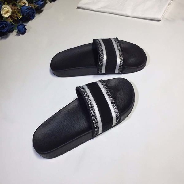 

slippers fashion nice looking paris scuffs man and womens summer sandals beach slides ladies flip flops loafers multicolors e, Black