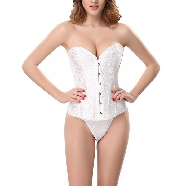 

belts xs-2xl women's shapewear corset, print tight bustier off shoulder for wedding dating pography costume party, Black;brown