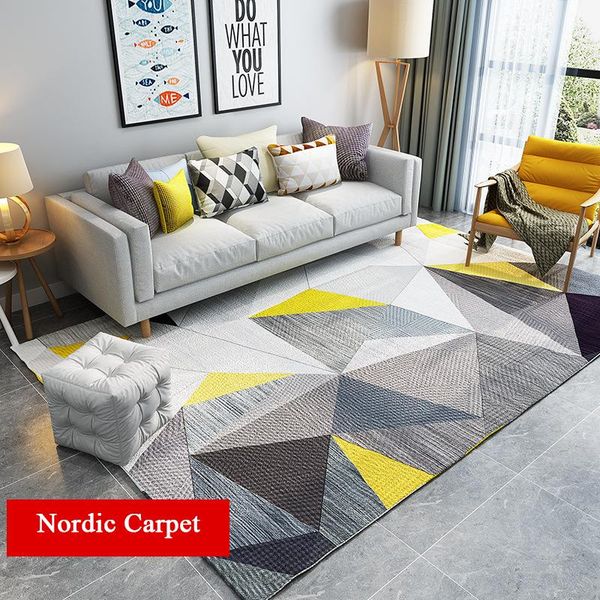 

carpets nordic style carpet rug for living room modern printed geometric bedroom floor parlor door mat