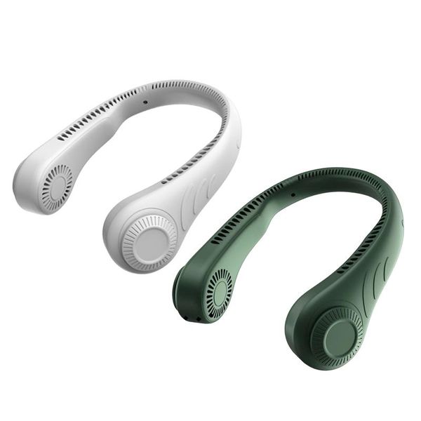 

electric fans portable bladeless hanging neck fan sport ceiling wearable personal rechargeable cooling 3-speed usb coole