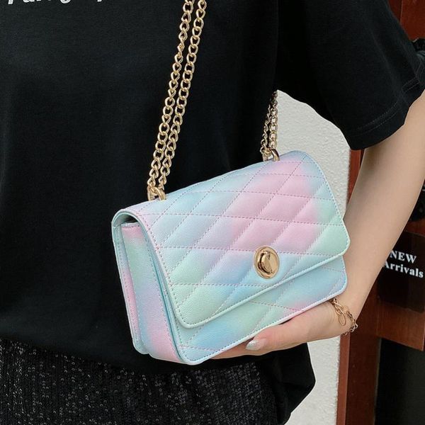 

cross body high sense of fashion ladies bag summer niche 2021 trendy wild chain messenger super fire one-shoulder small square