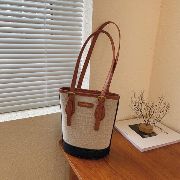 

evening bags 2021 brand canvas tide wild western style niche designer women's one-shoulder crossbody portable bucket bag