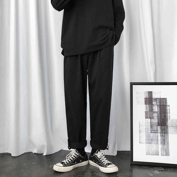 

men's pants leisure cotton casual loose cargo trousers active elastic harem hip hop black/khaki color sweatpants ih0n
