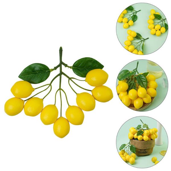 

party decoration 3pcs fake fruit home kitchen head simulation string