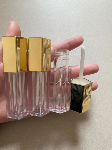 

storage bottles & jars 5ml rose gold cap lipgloss tubes empty silver lid lip glaze gloss packing clear bottle cosmetic concealer containers