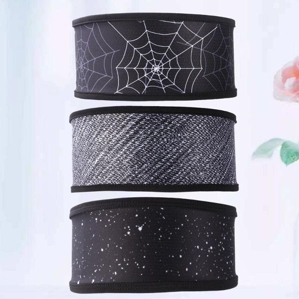 

sport headband widened sweat-absorbing anti elastic sweatband hair band for running yoga cycling fitness, Yellow;black