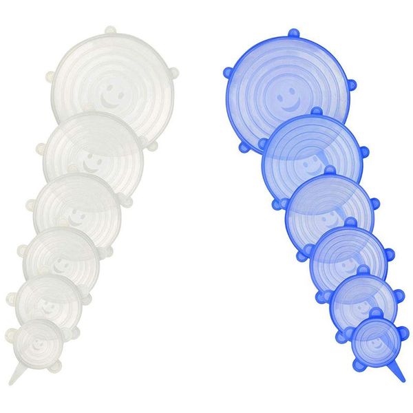 

mats & pads pcs silicone stretch lids various sizes storage lid saver covers wrap for bowls,dishes,jars,cups,mugs and containers