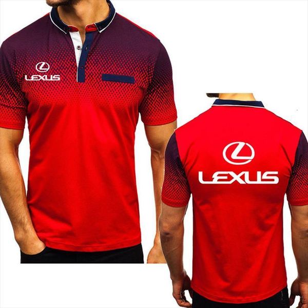

summer shirt lexus car casual men polos cotton short sleeve fashion, White;black