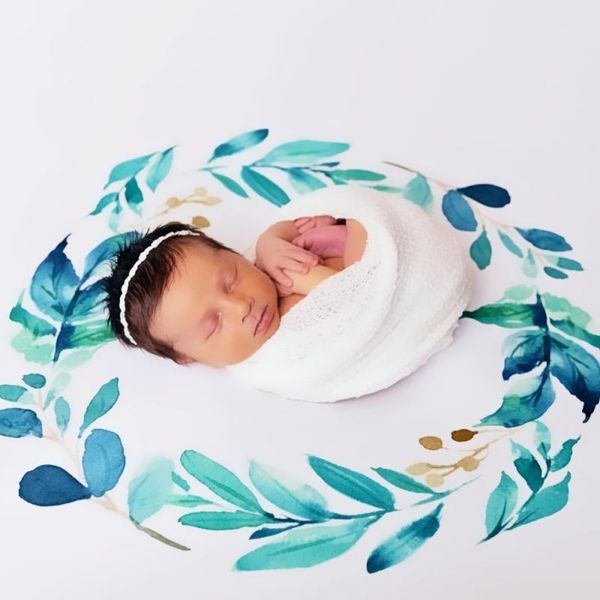 

blankets & swaddling 130*130cm born pography props blanket baby wrapping cloth set for infant backdrop fabrics shoot studio accessories