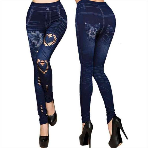 

spring ladies push up pants high waist elastic jean legging workout slim fitness leggins women leggings femme, Black