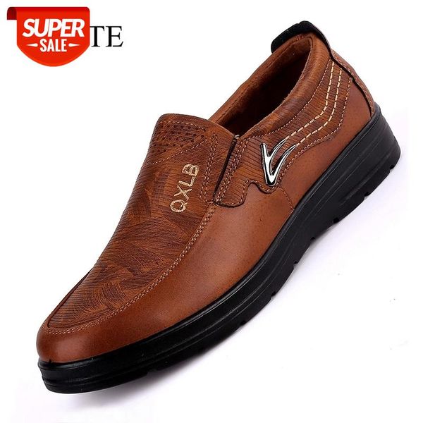 

new men casual shoes fashion leather for outdoor sneakers loafers men's big size #gj7n
