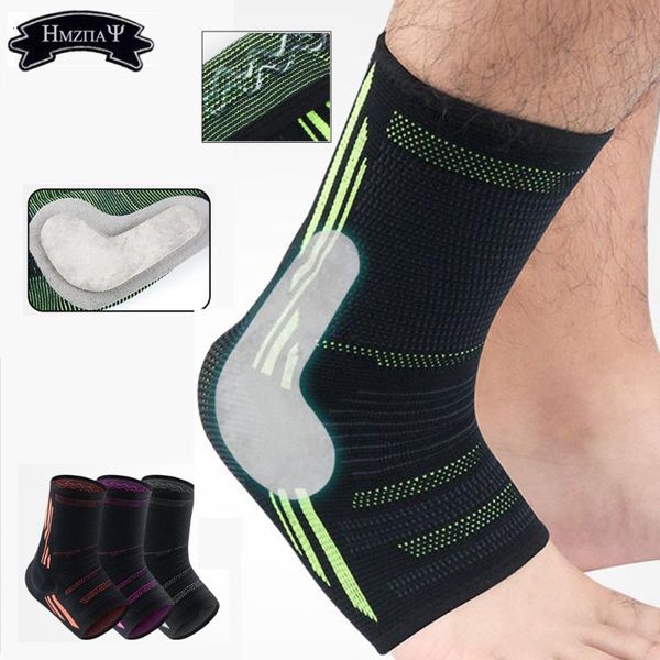 

ankle support 2021 men's running football joints protection black foot bandage elastic brace band guard sport safety, Blue;black