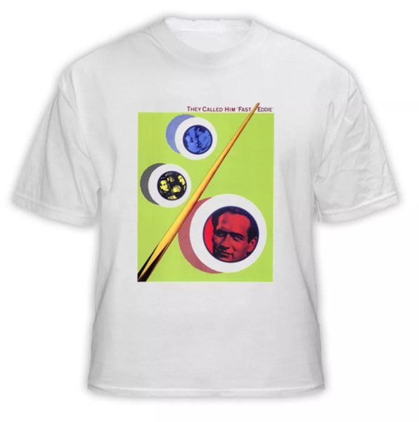

the hustler paul newman movie billards t shirt, White;black