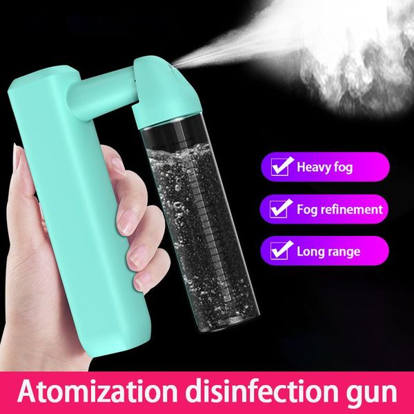

watering equipments 80ml usb wireless charging atomizing disinfection gun mini portable handheld nano steam spray home air humidifier spraye